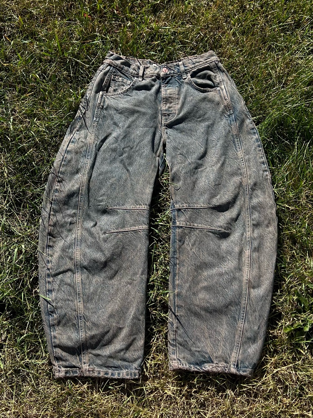 Free People Good Luck Barrel Jeans - Picture 2 of 16